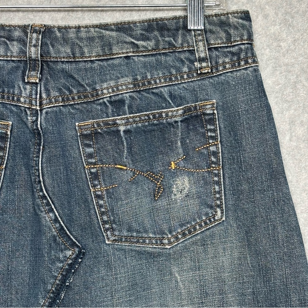 Mudd Vintage Y2K Blue Jean Denim Above the Knee Skirt-Juniors Size 11 - Picture 6 of 6